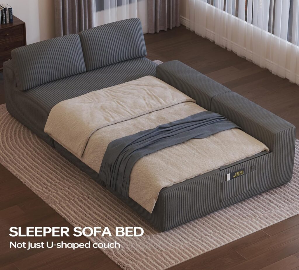 Canapé convertible compact gain de place studio