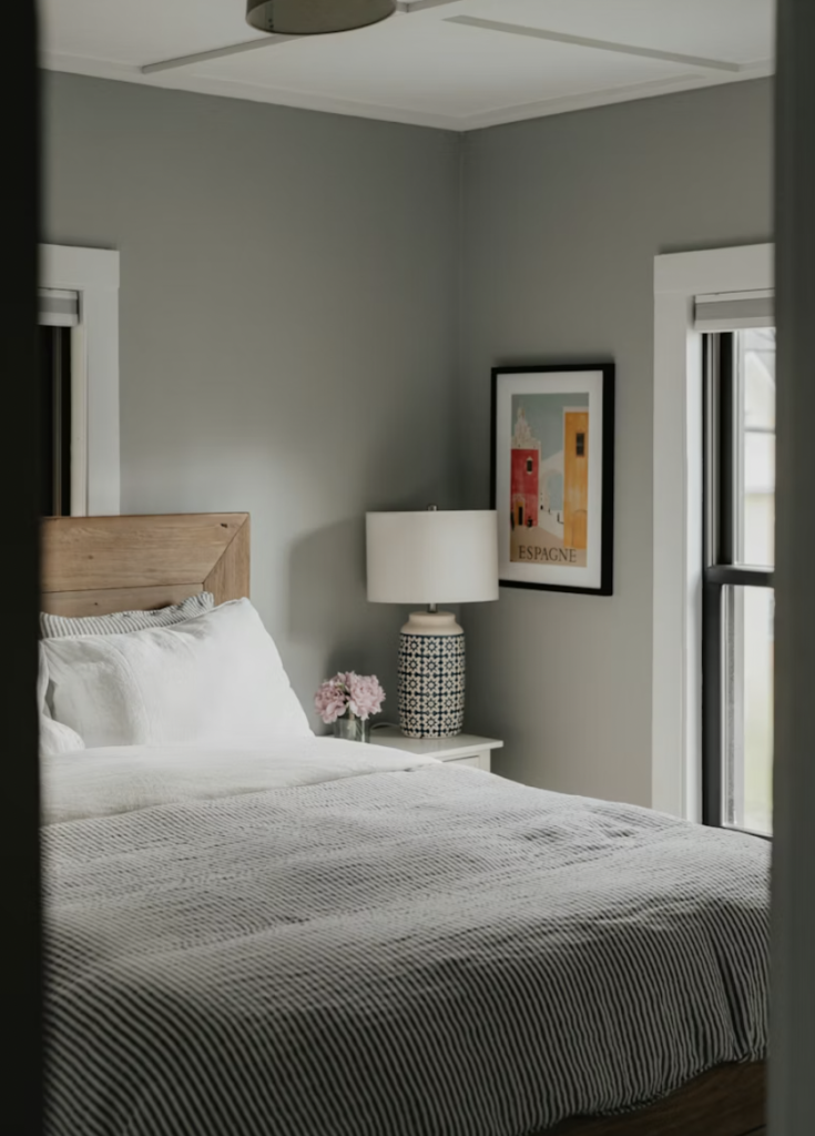 Chambre gris taupe couleur chambre cosy