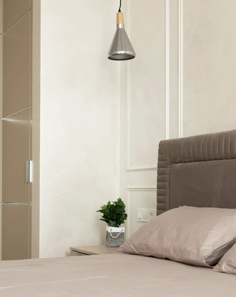 Chambre beige nude couleur douce neutre apaisante