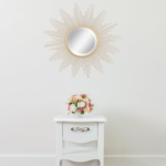 miroir tendance 2026 organique doré intérieur cosy