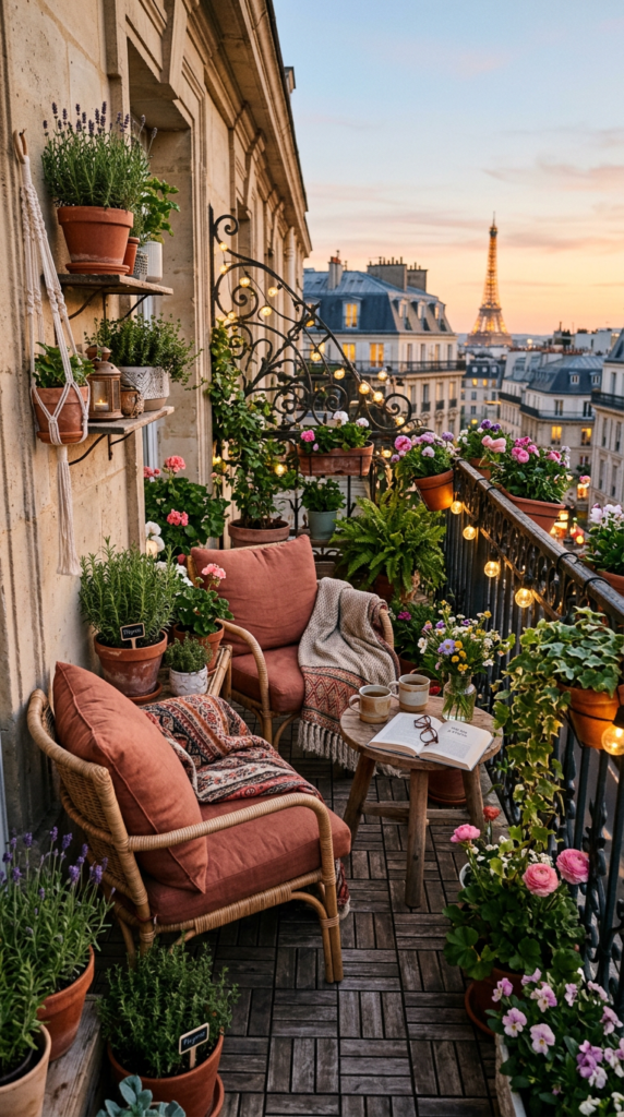 aménager balcon pas cher printemps 2026 cosy petit espace